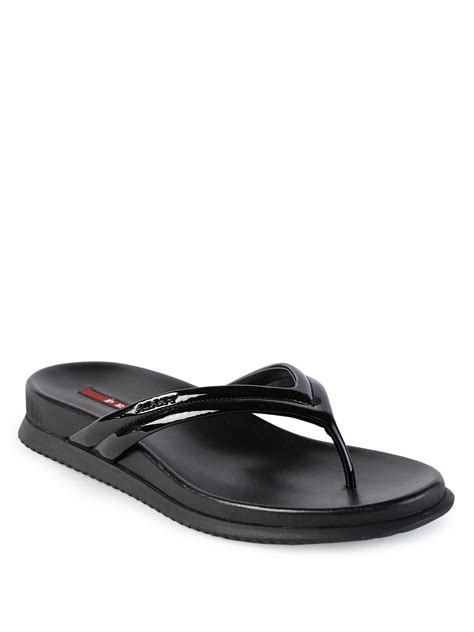 prada women's flip flops